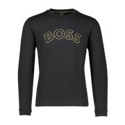 Groene Ronde Hals Trui Hugo Boss , Green , Heren