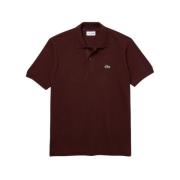 Klassieke Katoenen Polo Lacoste , Brown , Heren