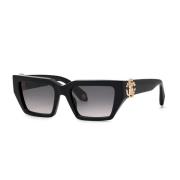 Squadrata Nero Lucido Zonnebril Roberto Cavalli , Black , Dames