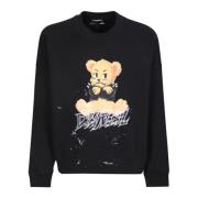 Sweatshirts Domrebel , Black , Heren