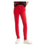 Slim Jeans voor lente/zomer Desigual , Red , Dames