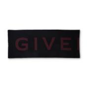 Logo Wol Sjaal Givenchy , Black , Unisex