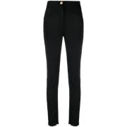 Skinny Trousers Balmain , Black , Dames