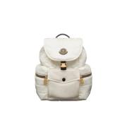 Witte Nylon Waterdichte Tas met Verstelbare Banden Moncler , White , U...