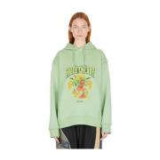 Quadri Hooded Sweatshirt Ahluwalia , Green , Dames