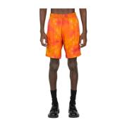 Hardloopshorts met grafisch motief Ahluwalia , Orange , Heren