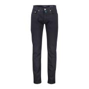 Donkerblauwe denim jeans Pierre Cardin , Blue , Heren