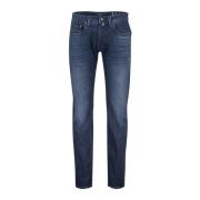 Blauwe Denim Jeans Pierre Cardin , Blue , Heren