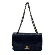 Pre-owned Leather chanel-bags Chanel Vintage , Black , Dames