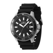 Pro Diver Quartz Horloge - Zwarte Wijzerplaat Invicta Watches , Gray ,...