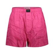 Roze Jacquard Pyjama Shorts Balenciaga , Pink , Dames