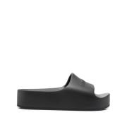 Chunky Slide Sandals Balenciaga , Black , Dames