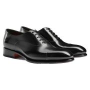 Stijlvolle Schoen voor Mannen Santoni , Black , Heren