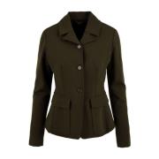 Militaire Jas voor Dames Aspesi , Green , Dames