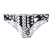 Bikinibroekje met Geometrische Print Eres , Black , Dames