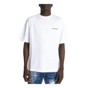 Logo T-shirt Balenciaga , White , Heren