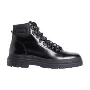 Zwarte Veterschoenen Calvin Klein , Black , Heren