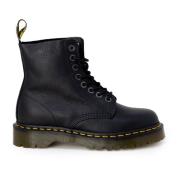 Pascal Bex Pisa Leren Laarzen Dr. Martens , Black , Dames