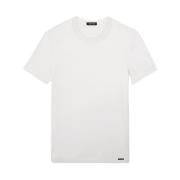 Premium Katoenen T-Shirt Tom Ford , White , Heren