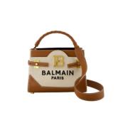 Canvas handbags Balmain , Beige , Dames