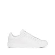Portofino Witte Sneakers Dolce & Gabbana , White , Heren