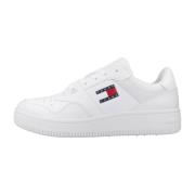 Retro Basket Sneakers voor Mannen Tommy Jeans , White , Heren