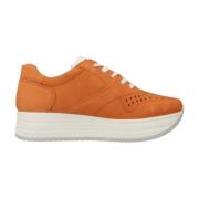 Stijlvolle Dames Casual Sneakers Igi&Co , Brown , Dames