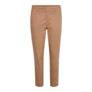 Casual Fit Sepia Tint Broek Part Two , Brown , Dames