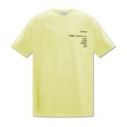 T-shirt met logo Iceberg , Yellow , Heren