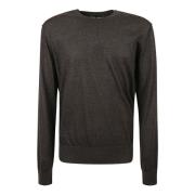 Ronde hals trui voor mannen Dolce & Gabbana , Gray , Heren