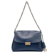 Pre-owned Leather dior-bags Dior Vintage , Blue , Unisex