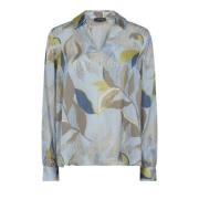 Elegante Florie Blouse met Print MOS Mosh , Blue , Dames