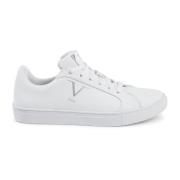 Witte Synthetisch Leren Sneaker 19v69 Italia , White , Dames