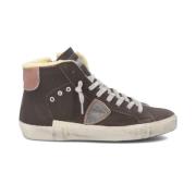 Antraciet High Top Sneakers Philippe Model , Gray , Dames