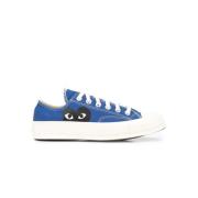 Converse Blauwe Lage Top Samenwerking Comme des Garçons , Blue , Heren