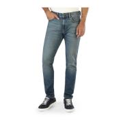 Heren Slim Fit Jeans in effen kleur Diesel , Blue , Heren