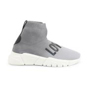 Slip-on Platform Sneakers Love Moschino , Gray , Dames