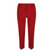 Cropped Trousers Alberto Biani , Red , Dames