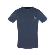 Heren T-shirt met korte mouwen van katoen Philipp Plein , Blue , Heren