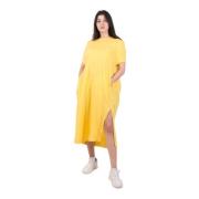 Midi Dresses Roberto Collina , Yellow , Dames
