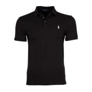 Zwarte polo shirt met korte mouwen Ralph Lauren , Black , Heren
