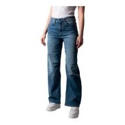 Mid Waist Marlene Blauwe Gebruikte Jeans Drykorn , Blue , Dames