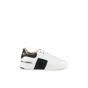 Witte Sneakers met Contrasterende Details Philipp Plein , White , Here...