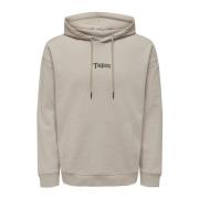 Stijlvolle Fleece Trui Only & Sons , Beige , Heren