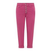 Cropped Jeans Dondup , Pink , Dames