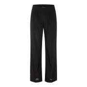 Zijden Rechte Fit Broek Heartmade , Black , Dames