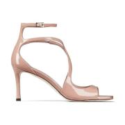 Zalmroze Lakleren Sandalen Jimmy Choo , Pink , Dames