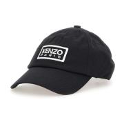 Zwarte baseball katoenen pet met tijgerontwerp Kenzo , Black , Heren