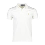 Witte Polo T-shirt met Korte Mouwen Ralph Lauren , White , Heren