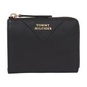 Zwarte Crest Med Portemonnees Tommy Hilfiger , Black , Dames